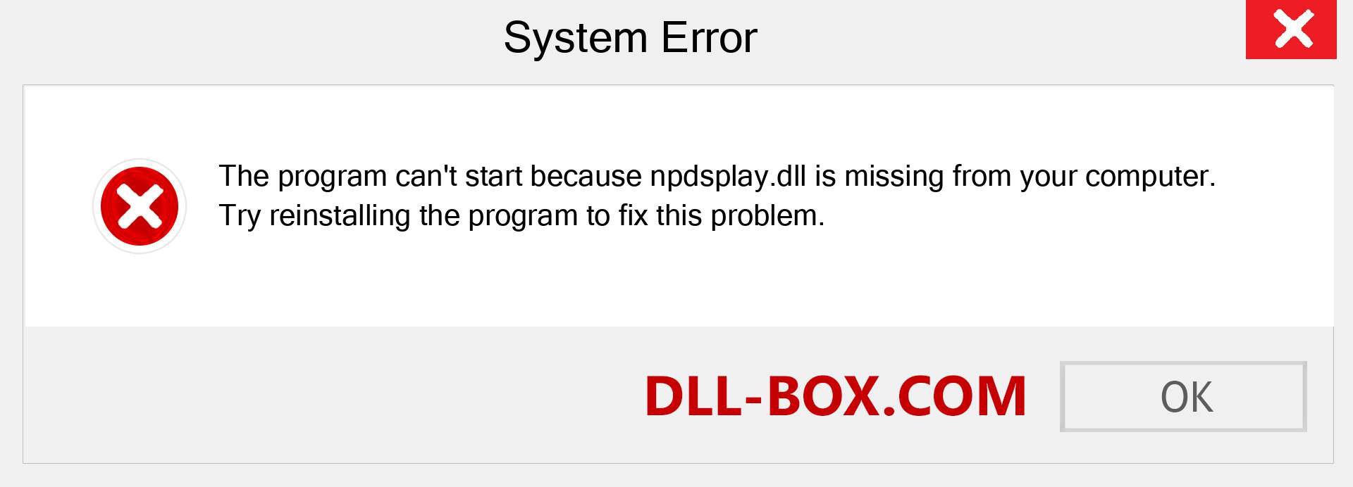  npdsplay.dll file is missing?. Download for Windows 7, 8, 10 - Fix  npdsplay dll Missing Error on Windows, photos, images